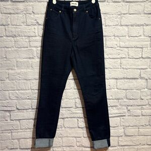 Rolla's Dark Blue Women’s High-Rise Ankle Jeans Size 27